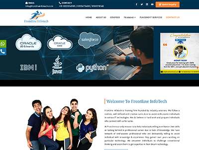 Training institute Website design & Development